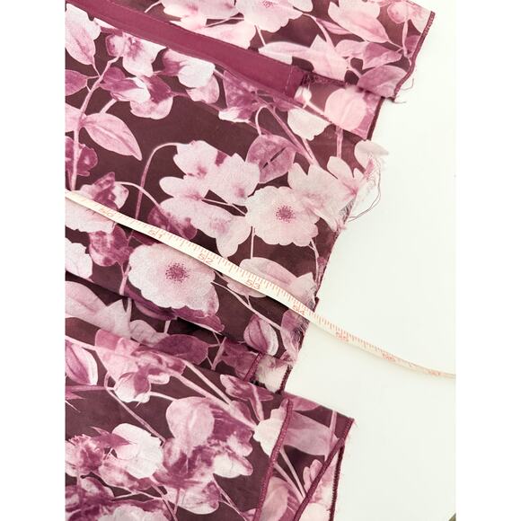 Lulu's burgundy floral pleated maxi dress - size small - Picture 6 of 9